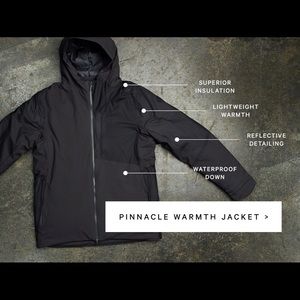 Lululemon men’s large pinnacle warmth jacket